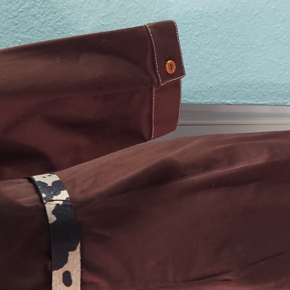 EUC Chetta B Brown Long Sleeve Career Casual Knit Suit Sheath Dress 6 - Picture 5 of 7